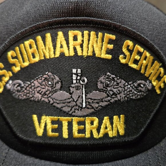 HMC Honors US Submarine Service Veteran Embroidered Patch Snapback Baseball Cap - Picture 2 of 8